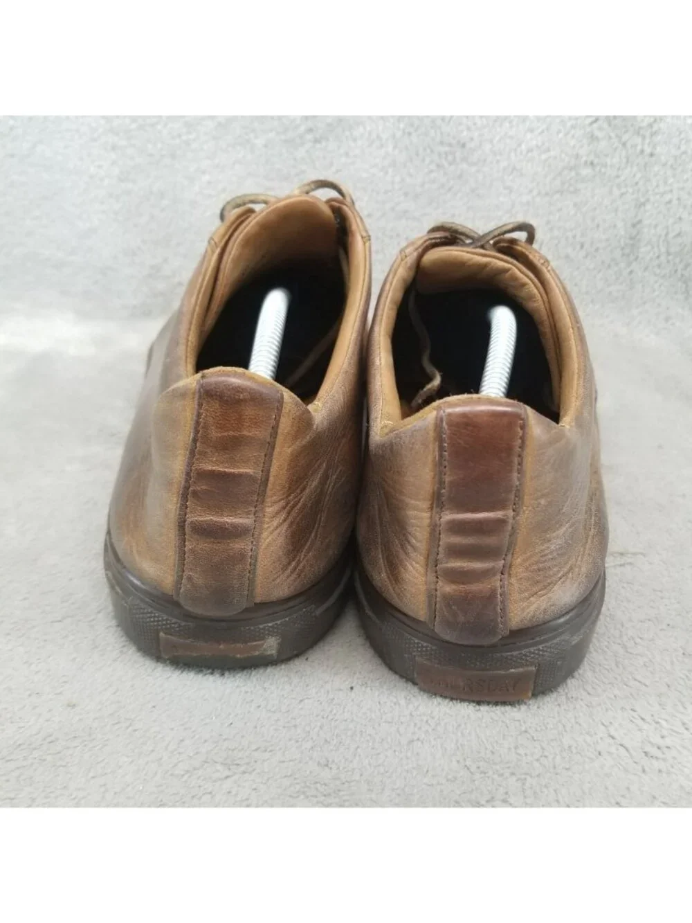 Thursday Shoes Mens Size 13 Brown Leather Lace Up Sneakers *Read*